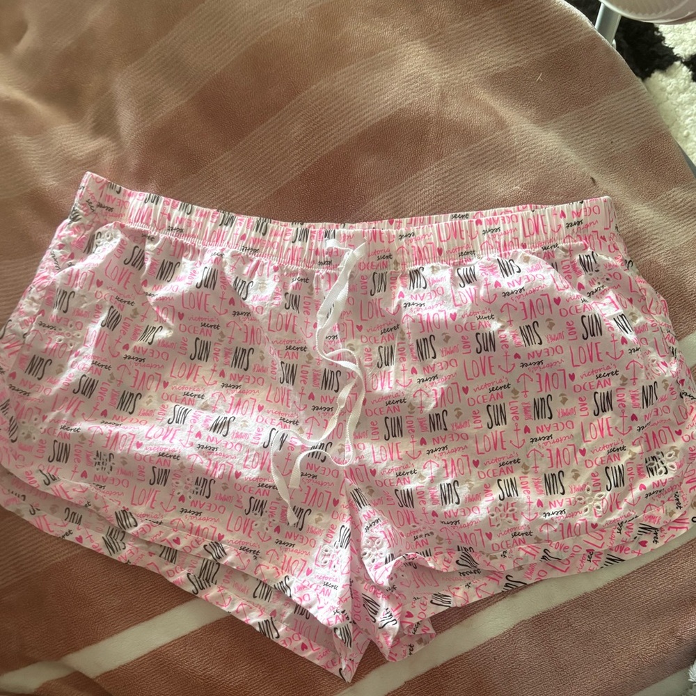 Victoria's Secret Pink Printed Pajama Shorts